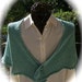 Pale Aqua Silk Wool Capelet/Scarf