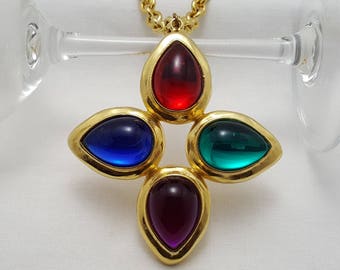 Colorful Statement Pendant Necklace
