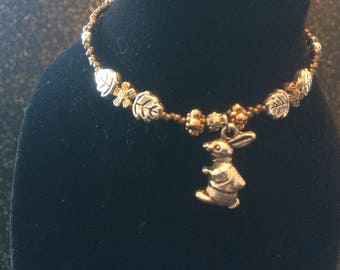 Peter Rabbit, White Rabbit Alice in Wonderland, charm bracelet