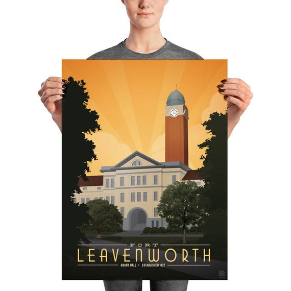 Fort Leavenworth Matte Litho Print