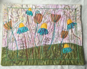 In The Hoop Project, Placemat "Grass Scene" 9x12 by Pixie Willow Patterns
