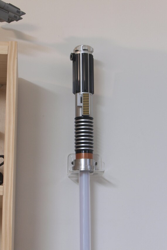 lightsaber holder vertical wall style clear acrylic for master lightsaber holder vertical wall style clear acrylic for master