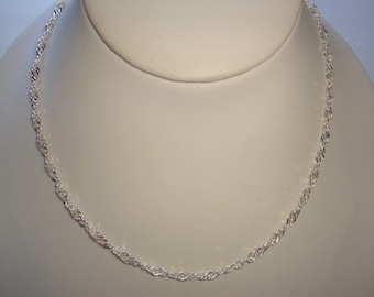 Sterling Rope Chain Necklace