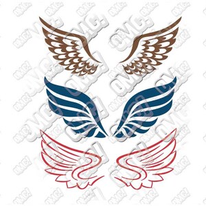 Layered Wings Svg Project - Layered SVG Cut File