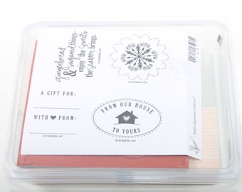 Stampin Up, Sweet Season, Gift, From Our House To Yours, Vintage, Stamp Set, In a Box, Scrapbooking, Card Making ~ Sir Stampinton ~ 161009