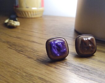 Peanut Butter and Jelly Stud Earrings