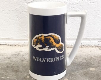 Vintage Thermo Serv Mug - Michigan Wolverines