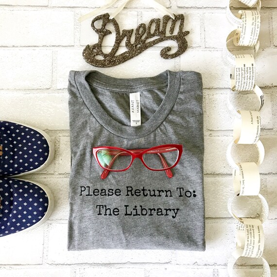 Please Return To: The Library Shirt Book TShirt Reading