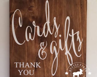 Wedding Cards and Gifts Sign // Wedding Sign // Card Sign // Wedding Card Sign // Wedding Decor // Party Decor // Rustic Wedding Sign