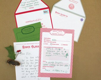 Santa Claus Letter Writing Kit - Letterpress
