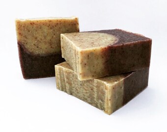 Handmade Gardener's Soap, Mechanic's Soap, Exfoliating Soap, Handmade Soap, Cold Process, Bar Soap, Orange, Lemongrass, Lavender, Vegan