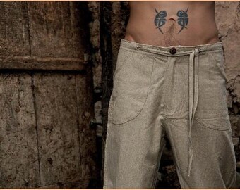 Straight Pants - Natural color