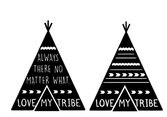 Download Teepee SVG Love my tribe svg dxf