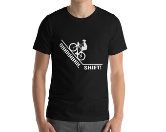 Oh Shift Shirt Funny Cyclist Bicycle T-Shirt Great Biker Bicyclist Bike Rider Gift High Quality Short-Sleeve Unisex Jersey Tee 8 Colors