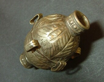 Tribal Silver bead with loops from Yemen, 35 mm x 52 mm