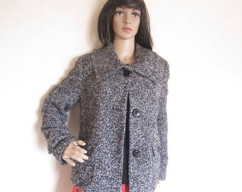 Vintage 90s "Gerry Weber" Boucle wool coat jacket M ""