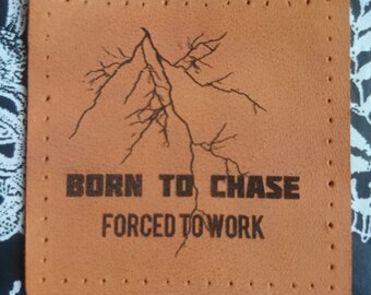 Storm chase lightning patch leather geek gift