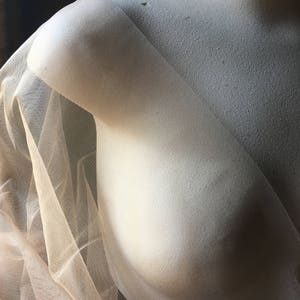 SAMPLE Nude STRETCH ILLUSION for Bridal, Skating, Ballroom or Lyrical Costumes, Lingerie