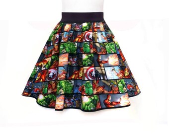 Women Dress, Super Hero Dress, Captain America Dress, Hulk Dress, Iron Man Dress, Thor Dress, Avengers Party Dress