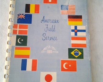 Vintage 1960's American Field Service Cookbook