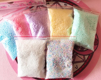 Pastel Foam Beads 1 Bag - Foam / Floam / Slime / Foam Beads / Foam Beads for Slime / Slime Supplies / Slime Beads / Crunchy Slime