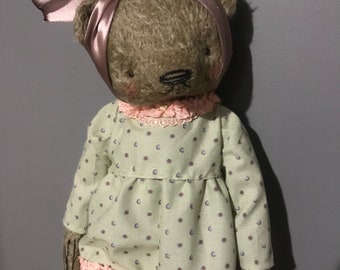 12 inch Artist Handmade Mohair Teddy Bear Sandra by Sasha Pokrass