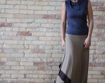 Long wrap skirt