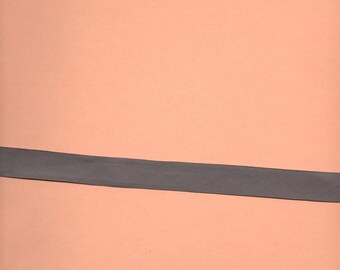Medium gray woven synthetic wide 1.8 cm