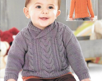 Knitting pattern Sirdar snuggly D.K. 4584 birth to 7 years
