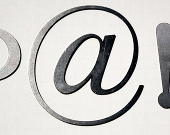 Classic 4" Symbols | Laser Cut Metal Letters