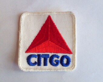 Citgo Service Gas Station Retro Vintage 1970's Sewing Patch Applique