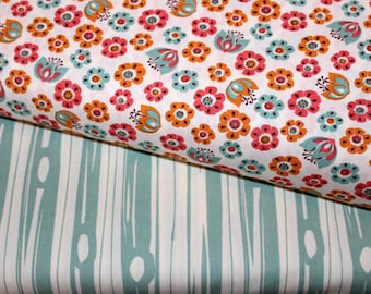 Tree Print Fabric, Baby Girl Bundle, Bear Bois Mineral, Bear, Camp, Woodland, Birch Organic, Fabrics, Frolic, Organic Cotton, In Custom Cuts