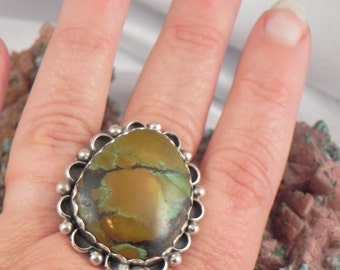 Huge Native American Turquoise Ring