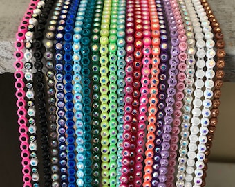 23 yards mix color SS8 AB crystal rhinestone chain banding huge lot