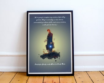 Art print Fantastic Beasts and Where to Find them A4 Poster- Newt Scamander