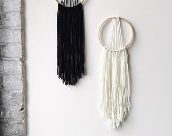Modern Dream Catcher, Yarn Wall Hanging, Boho Home Decor