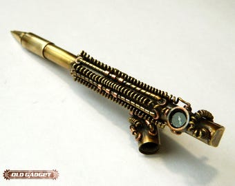 Steampunk pen ballpoint pen Pen steampunk pen for present Handcrafted EDC gift Office handle steampunk pens painting Father gift