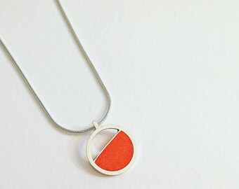 Orange Resin Pendant
