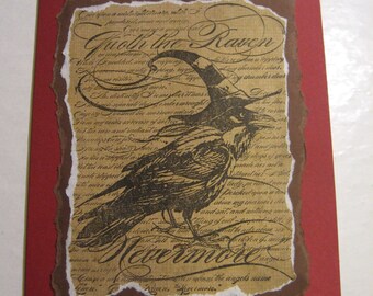Nevermore greeting card