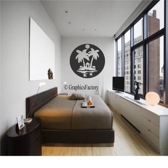 Tropical Island Wall Decal Island Decal Island Life Decal