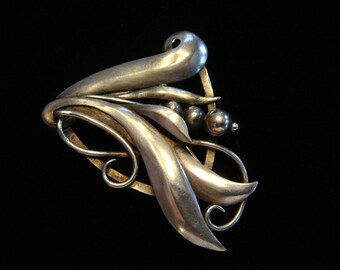 Sterling Marked RAJ 1930's or 1940's Clip/Pin,15.5 grams