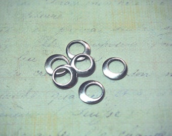 6 rings in silver 11mm