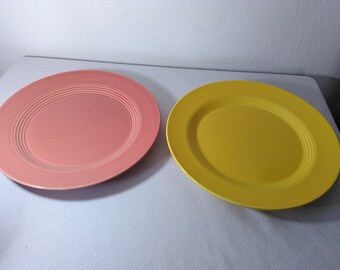 Homer Laughlin Fiesta Ware Harlequin - Set of Two 10" Dinner Plates