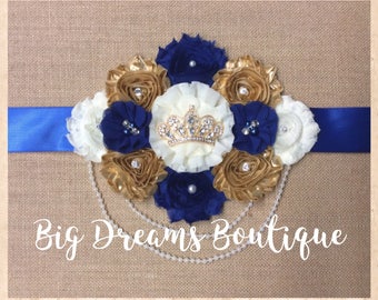 Will Ship After June 27*** Prince Maternity Sash, Royal Baby Shower, Maternity Sash, Maternity Belt, Belly Sash