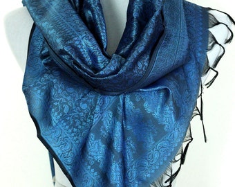 Solid Color Scarf (Turquoise)