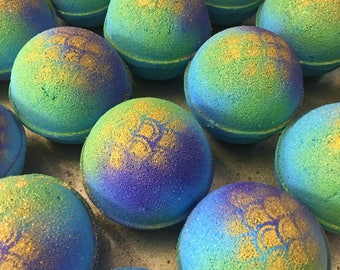 Mermaid Bath Bombs Natural Handmade Bath Bomb Fizzy-