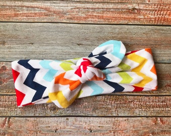 Rainbow Headband, Baby Knot Headband, Baby Headband, Baby Headwrap, Toddler Headband, Knotted Headband, Top Knot Headband, BabyGirl Headwrap
