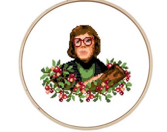 Log lady Twin Peaks - Cross Stitch Pattern - Instant Download