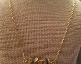 Gold Stalactite Necklace