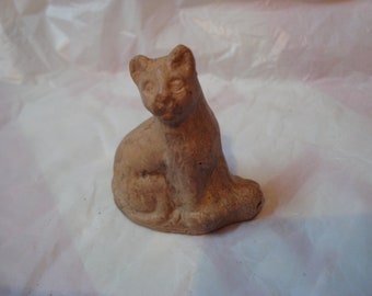 Greek or Roman clay whistle - cat